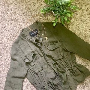 Army Green (olive) Button Down Shirt / Jacket